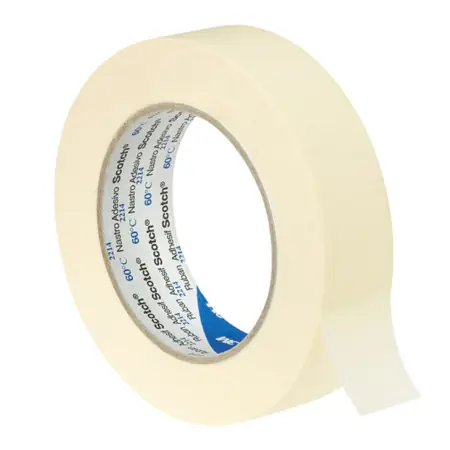 3M™ Ruban adhésif crêpé 2214 - d'un côté, Papier, caoutchouc - résine - Illustration 24468