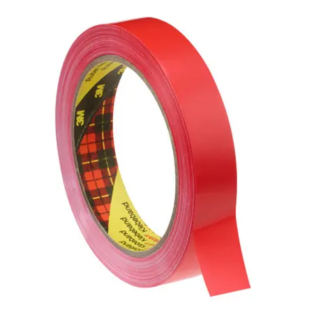 3M™ 6893 Ruban adhésif d'emballage en PVC de couleur - d'un côté, Film PVC, Caoutchouc naturel - Illustration 24508