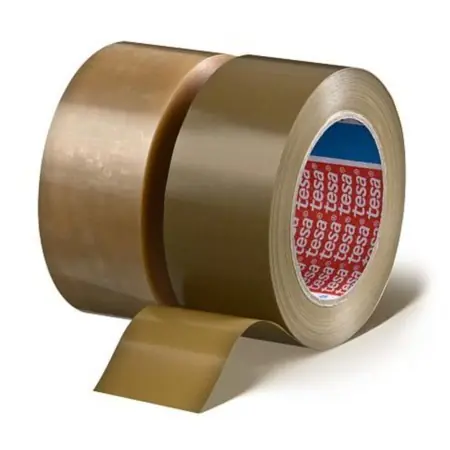 tesapack® 4122 Ruban adhésif d'emballage pour produits dangereux - d'un côté, Film PVC, Caoutchouc naturel - Illustration 26188
