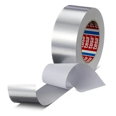 tesa® 60632 Anschmiegsames Aluminium Klebeband mit Papier-Abdeckliner - einseitig, Aluminium, Acrylat - Abbildung 15793