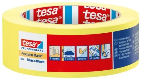 tesa® 4334 Crêpe de précision - d'un côté, Papier, Acrylate - Illustration 25992
